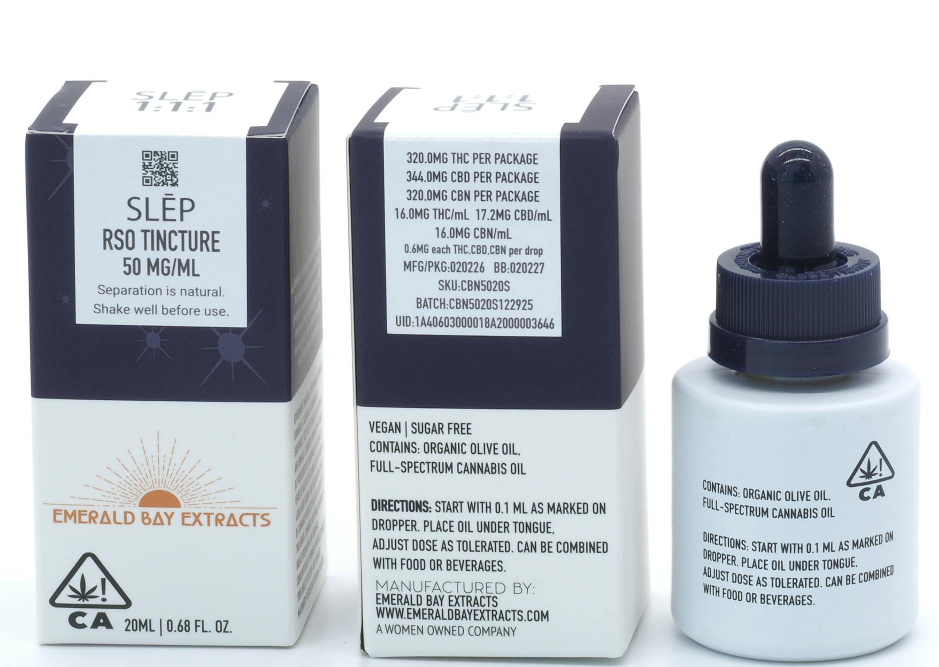 Emerald Bay Extracts: Slep - - 20ml RSO