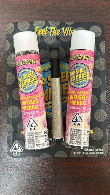 ^Top Shelf Express Glass Tipped Ice Cream Cookies (1.5g)