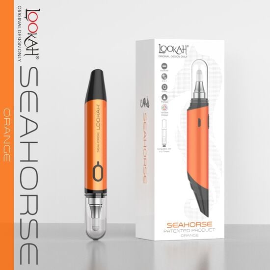Seahorse Dab/Cart Pen -- Orange