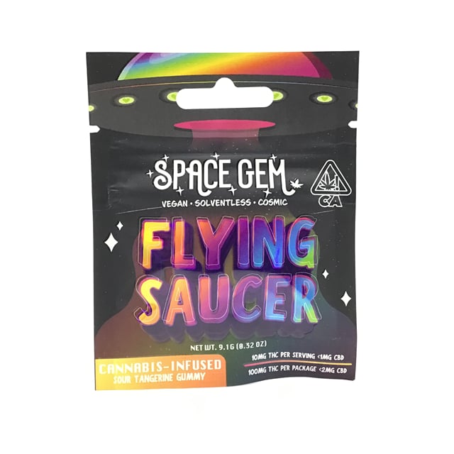 Sour Tangerine Flying Saucer Gummy 100mg