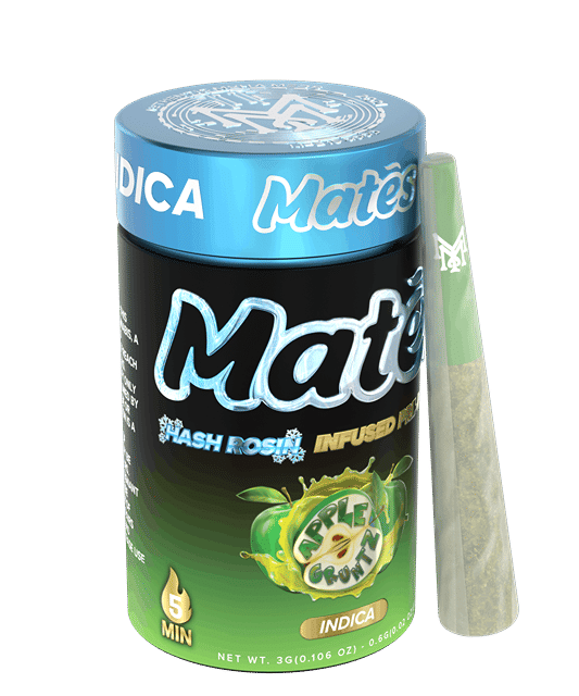 Apple Gruntz | .6g x 5 Hash Rosin Mates Preroll Pack