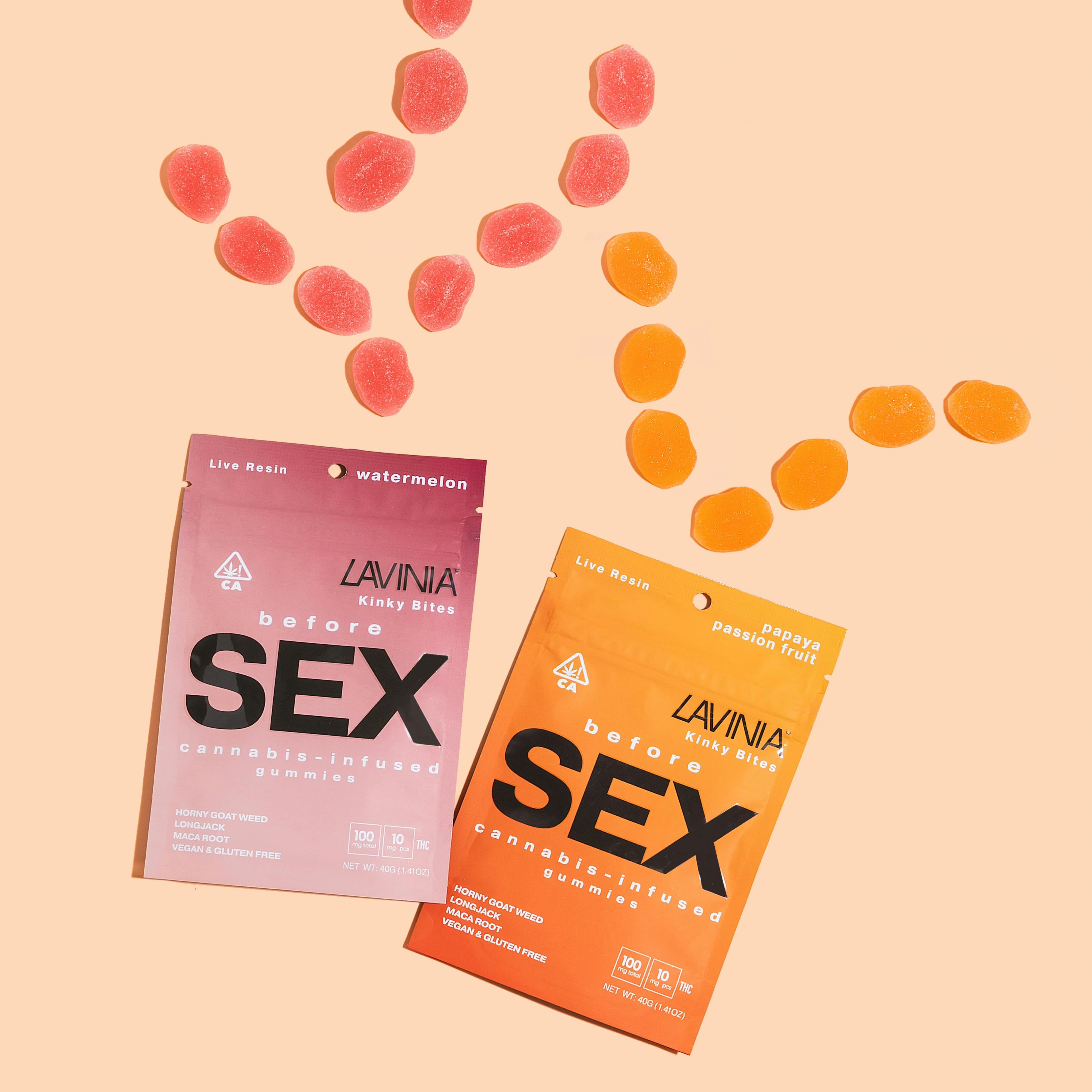 Papaya Passionfruit Before Sex 20mg - Lavinia Edibles - - $10 - Edible