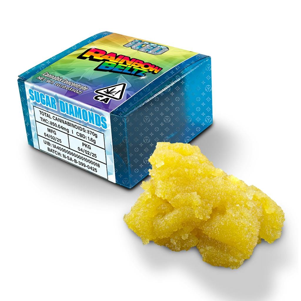 ICED - Packaged Concentrate - 1g - Sugar Diamonds - Indica - Rainbow Beltz - Iced concentrate -  - $13 - Concentrates