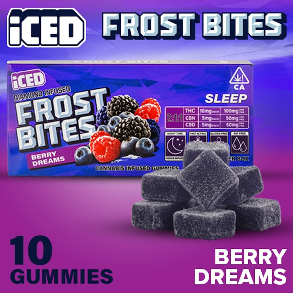 ICED — Berry Dreams 2:1:1 THC/CBN/CBD - 100mg Diamond Infused Gummies