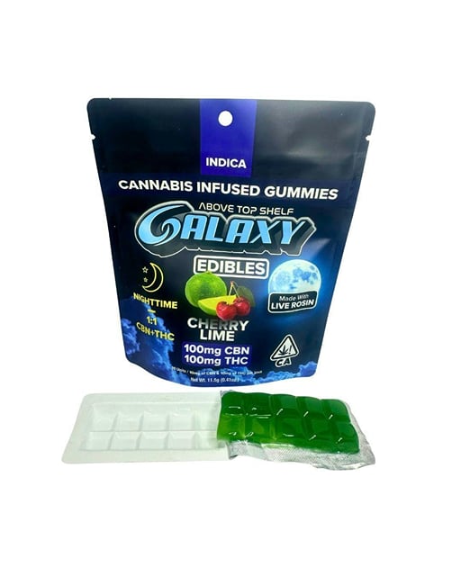 Cherry Lime CBN | 100mg Live Rosin Gummies