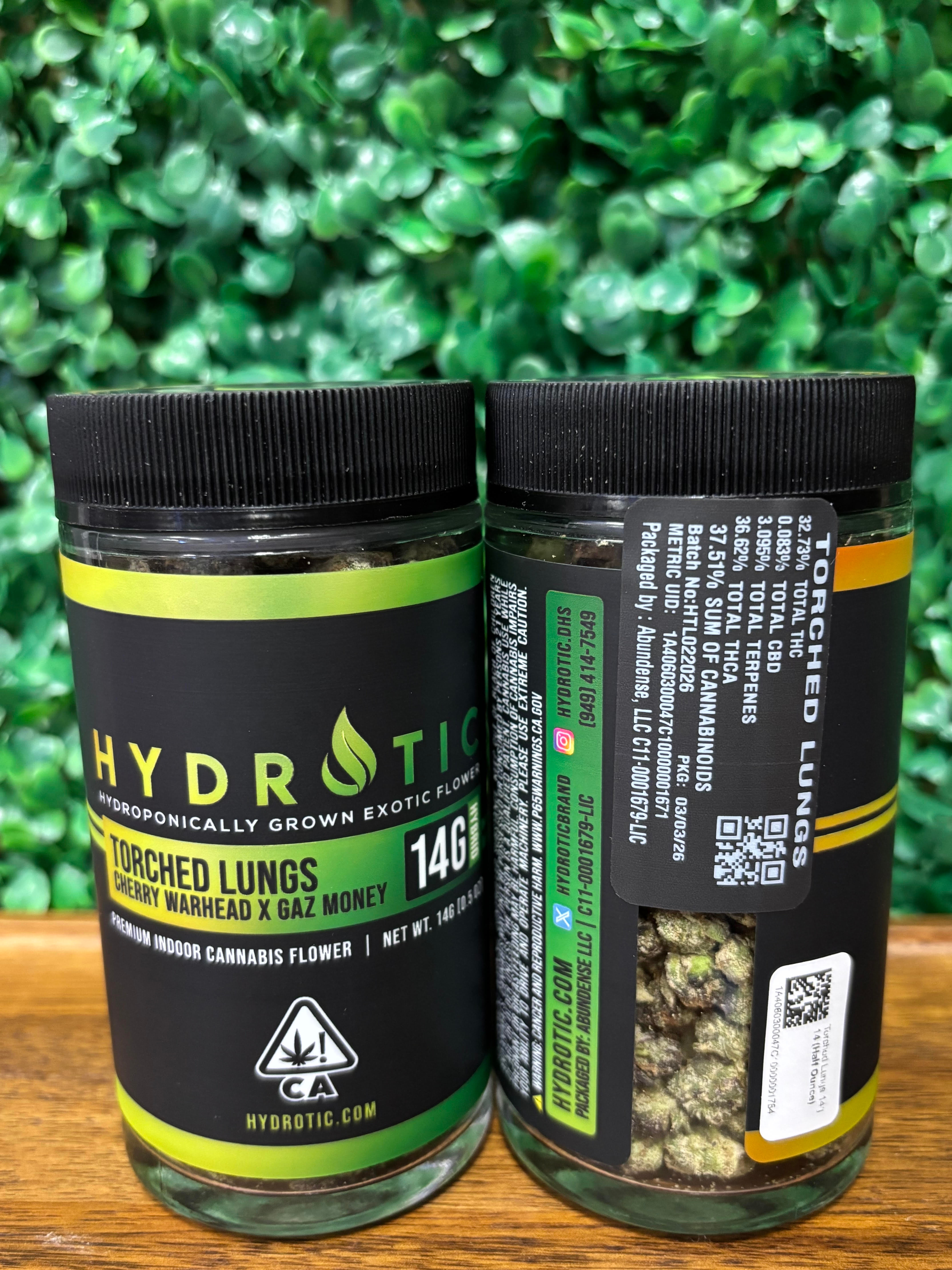 Torched Lungs 14g - Hydrotic - Half Ounce - $60 - Flowers