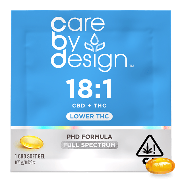18:1 CBD Soft Gels | 0.6mg THC 1ct