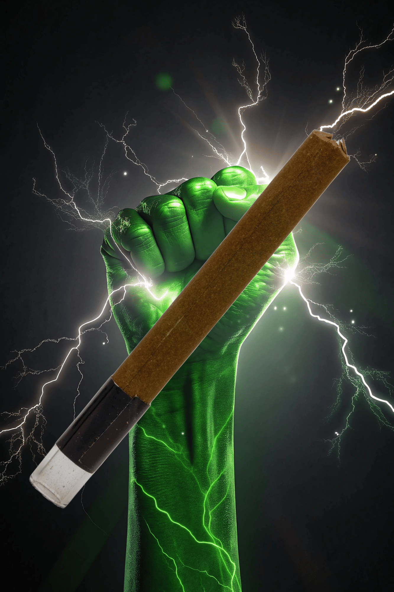 Bruce Banner 1.5G Blunt 9Hemp Paper/Glass Tip)
