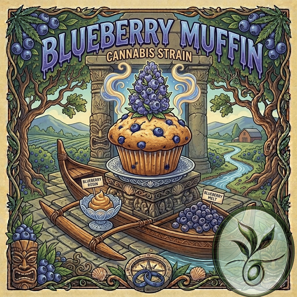 Blueberry Muffin W/ Live Resin 1g Infused Joint