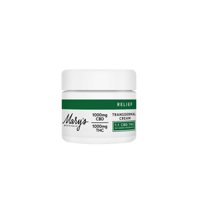 Relief 1:1 No Fragrance | 1000mg Transdermal Cream