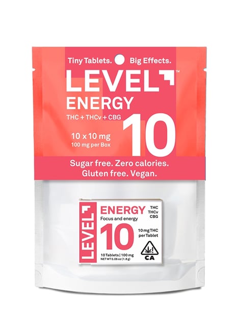 Level10 Energy - Tablet - 10count - THC:THCv:CBG - 10:5:3