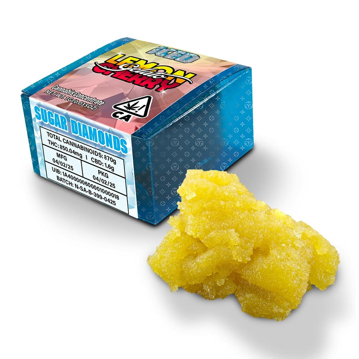 ICED - Packaged Concentrate - 1g - Sugar Diamonds - Indica - Lemon Cherry Gelato - Iced concentrate -  - $13 - Concentrates