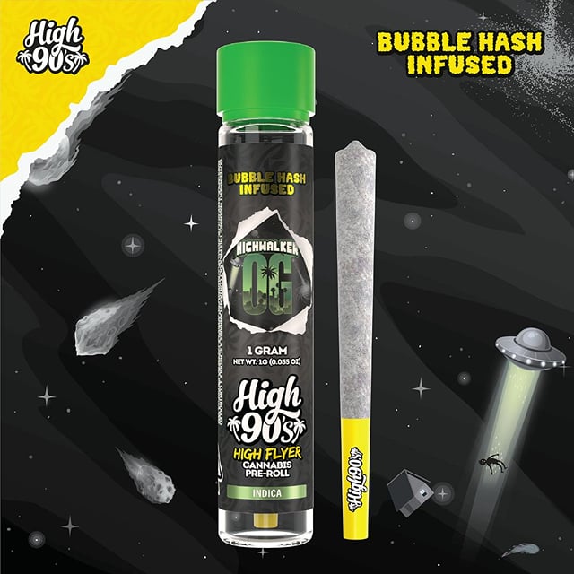 Highwalker OG - High Flyer - Bubble Hash Infused - Pre-Roll
