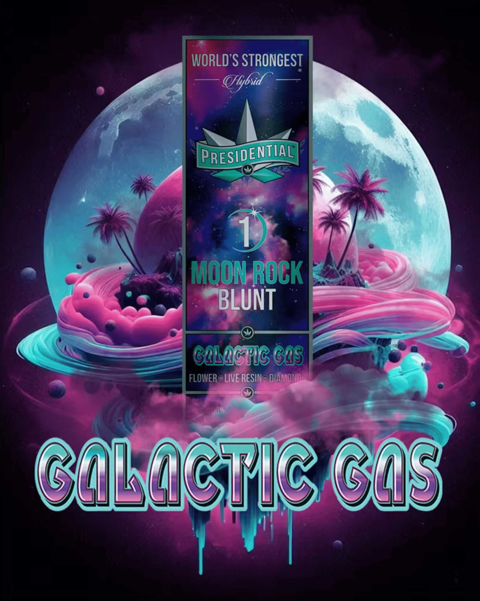 Presidential — Galactic Gas Moon Rock Blunt