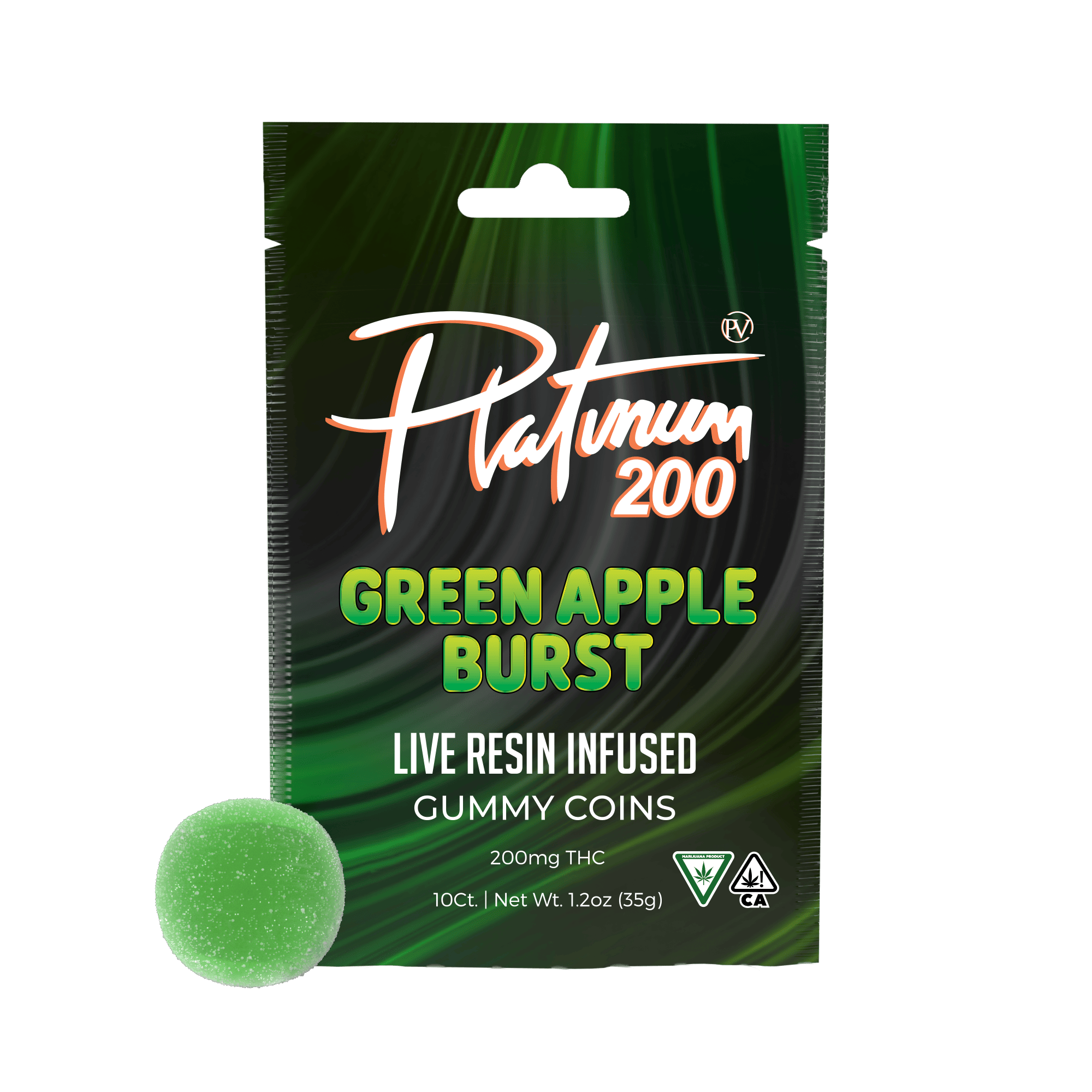 Platinum Vape — Green Apple Burst Coins