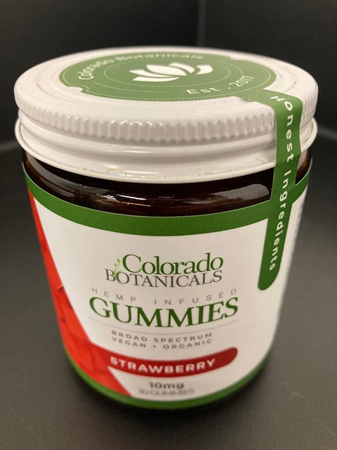 Colorado Botanicals - CBD Gummies (10MG per/300MG total Strawberry)