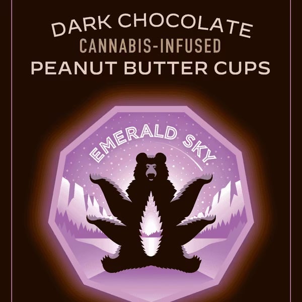 DARK CHOCOLATE PEANUT BUTTER CUPS - INDICA - 100mg 10pk