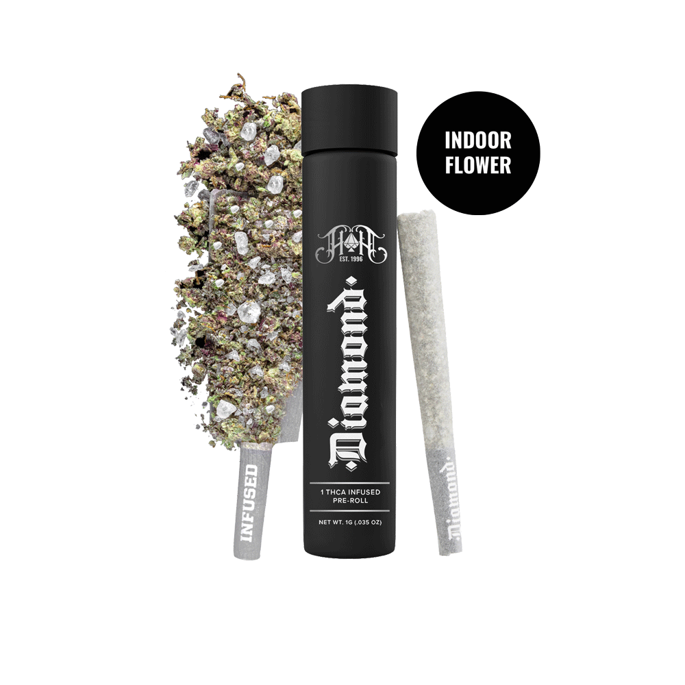 Diamond Infused: Durban Poison Pre-Roll - 1g - Heavy Hitters -  - $20 - Infused Pre-Rolls