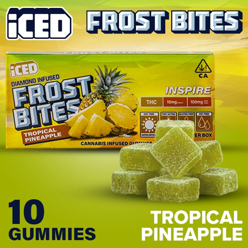 ICED — Tropical Pineapple - 100mg Diamond Infused Gummies