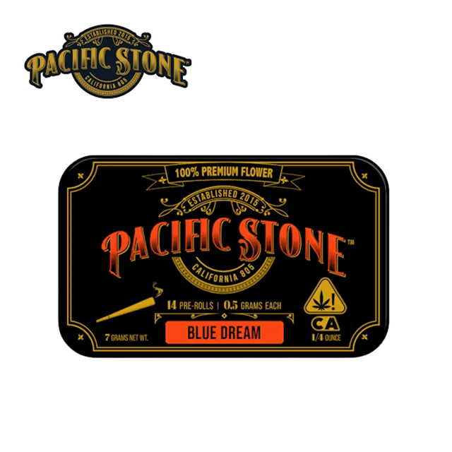 Pacific Stone - Blue Dream Pre-Rolls (14 Joints) - 7 grams