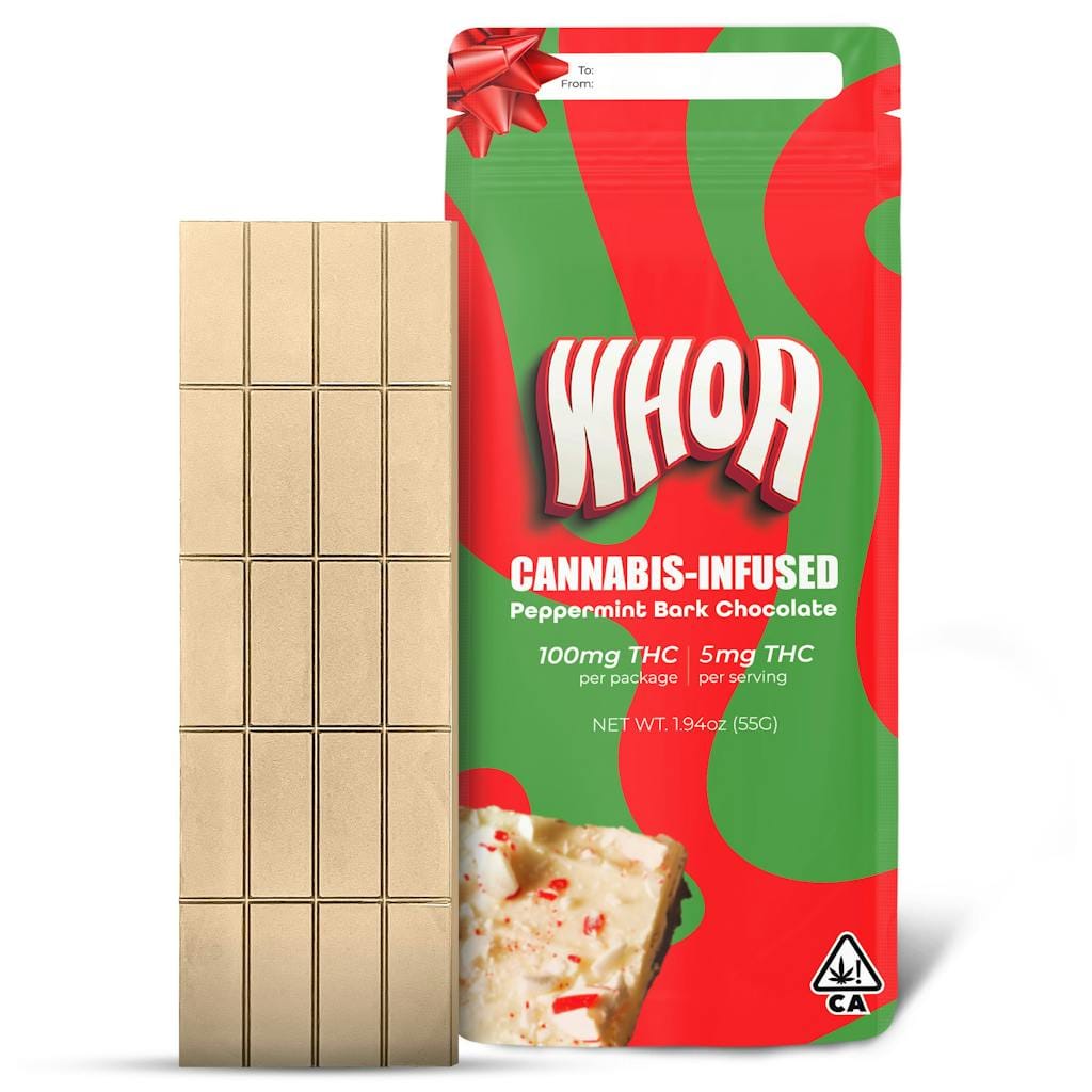 Whoa — Peppermint Bark Chocolate - 100mg