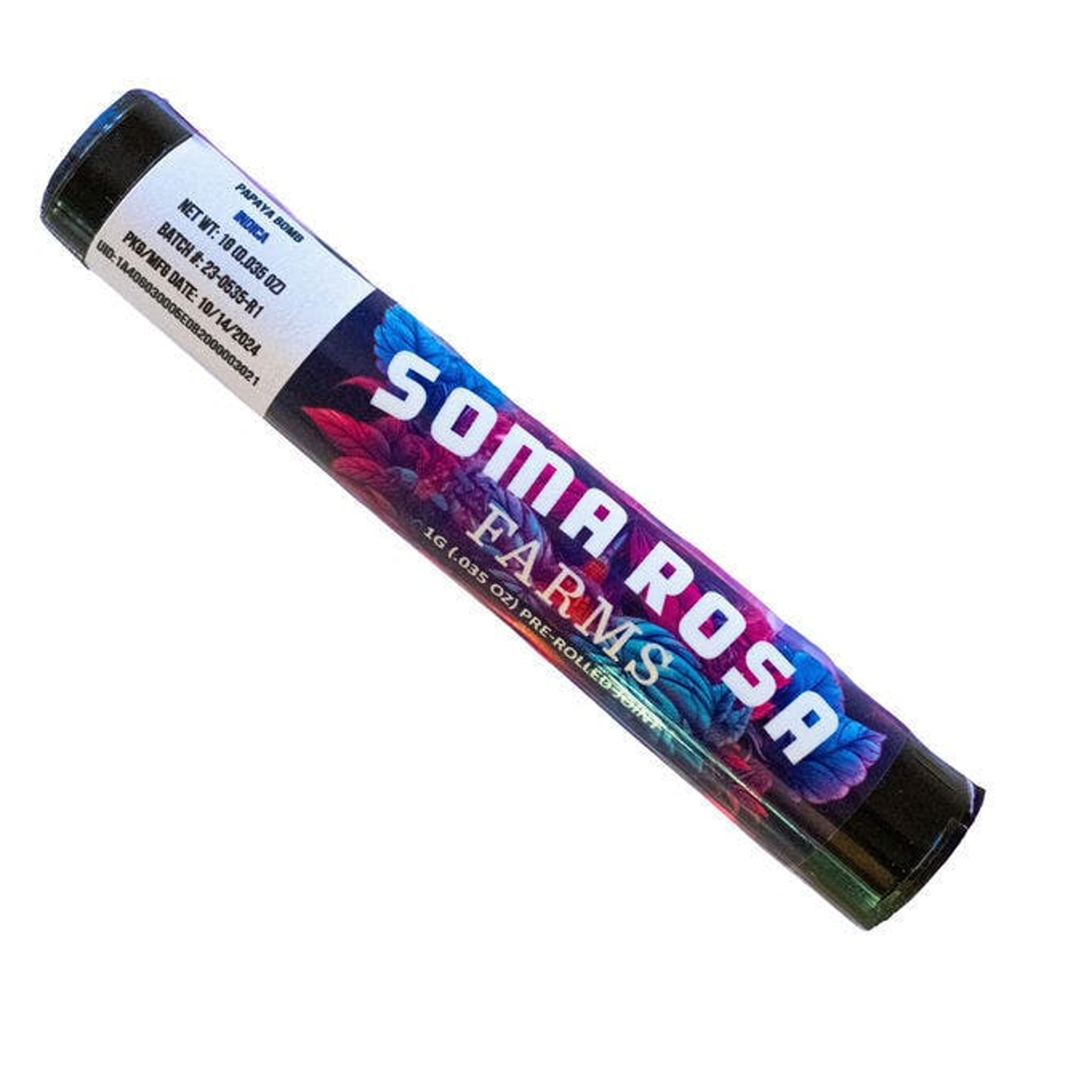 OG Kush Back - Pre Roll 1g - Soma Rosa Farms - - $5.99 - Preroll