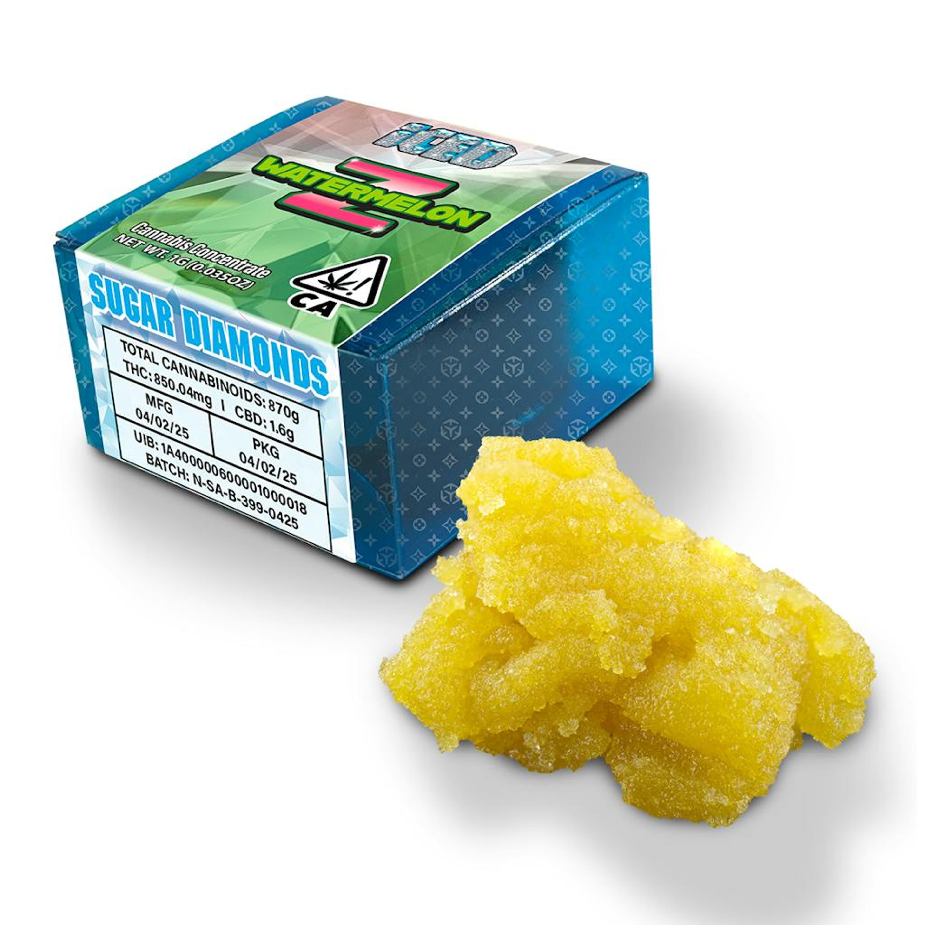 ICED - Packaged Concentrate - 1g - Sugar Diamonds - Indica - Watermelon Z - Iced concentrate - - $13 - Concentrates
