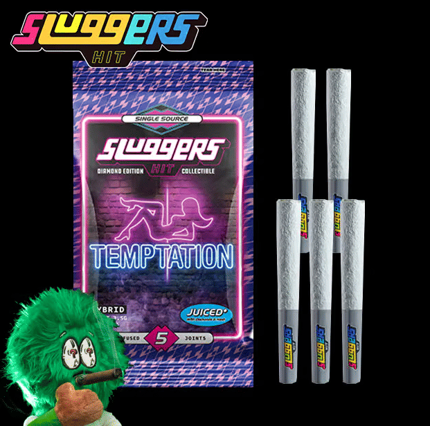 Sluggers - Temptation - Diamond Edition - Infused Pre-Rolls (5 Pack) - 3.5g