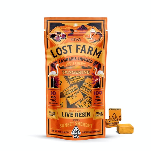 Tangerine x 'Sunset Sherbert' | 100mg Live Resin Chews