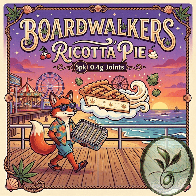 Boardwalkers - (5pk) 0.4g Joints - Ricotta Pie