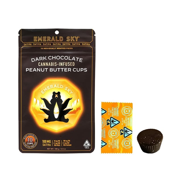 Dark Chocolate Sativa | 100mg Peanut Butter Cups