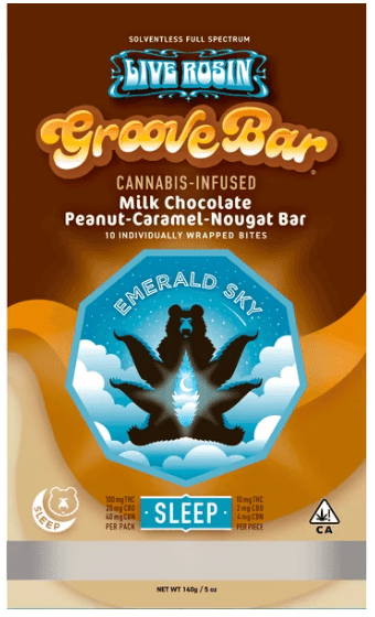 Groove Bar - Live Rosin Sleep 10:2:4 10-pack (100mg)