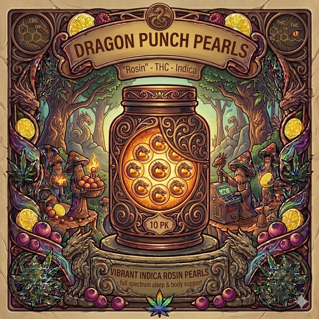 Dragon Punch Pearls Rosin - THC - Indica