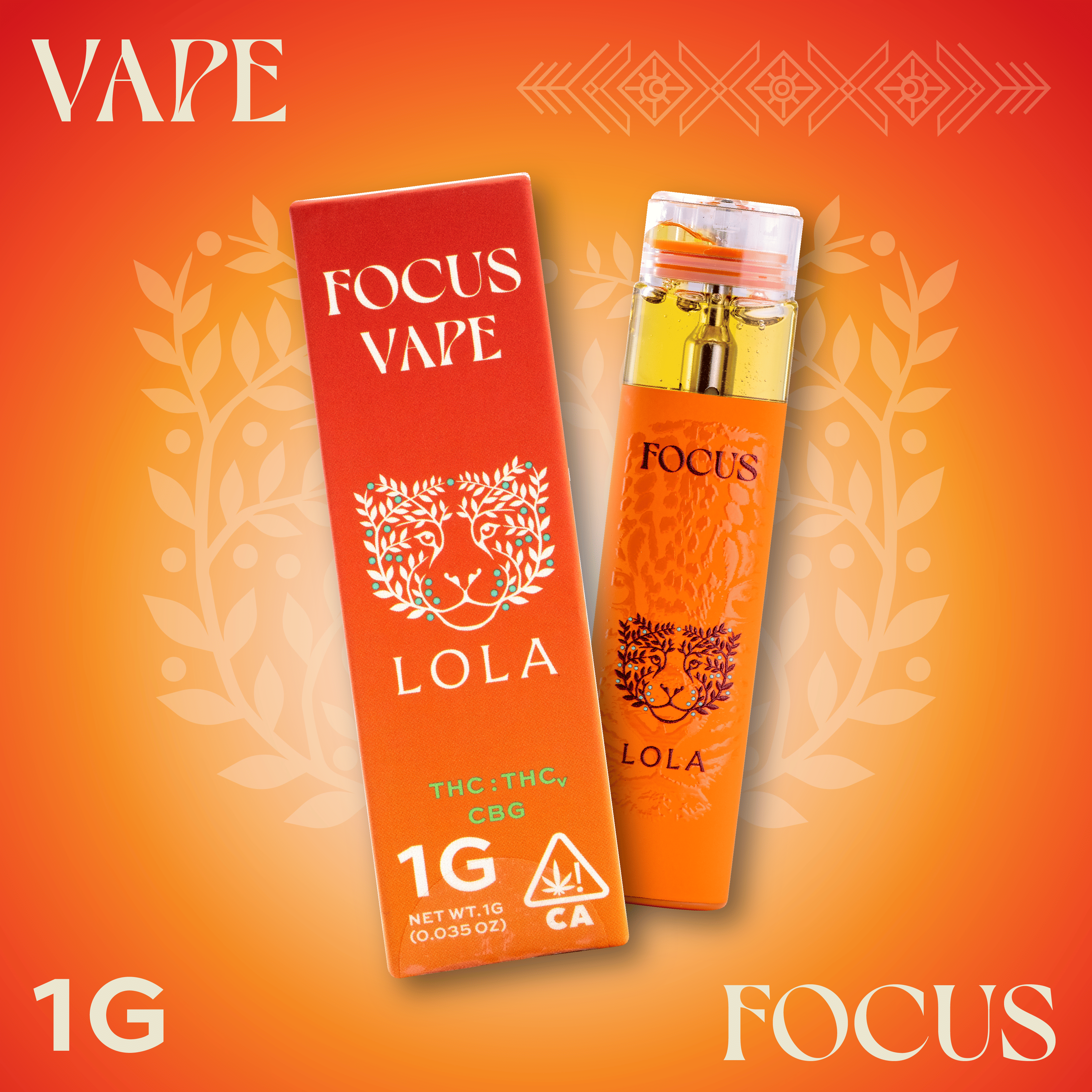 Focus THC/THCv/CBG - 1g Disposable - Lola - Focus 1g Dispo - $20 - All-In-One (Disposables)