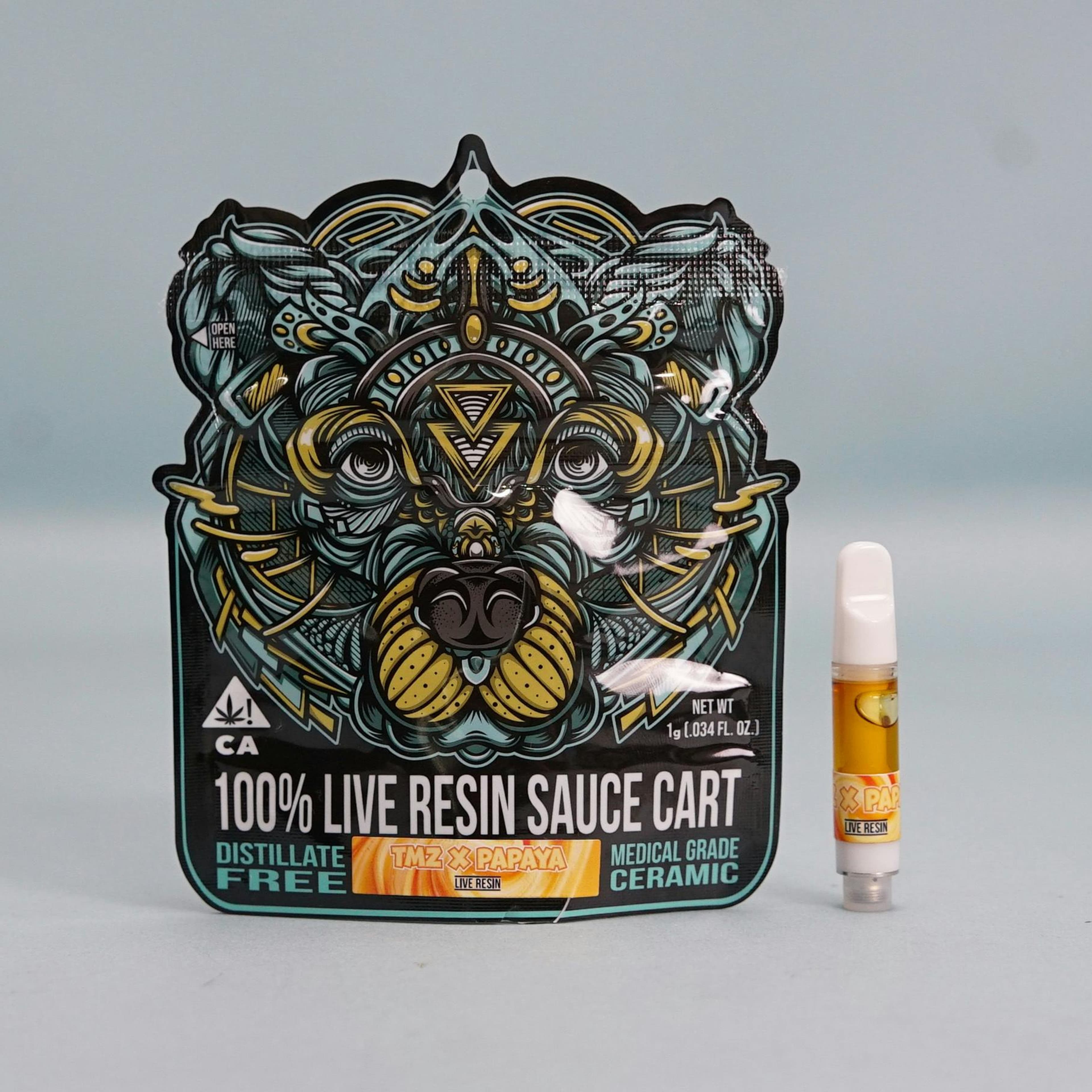 TMZ x Papaya - 510 Threaded - Cartridge - BEAR LABS - - $33.25 - Vape