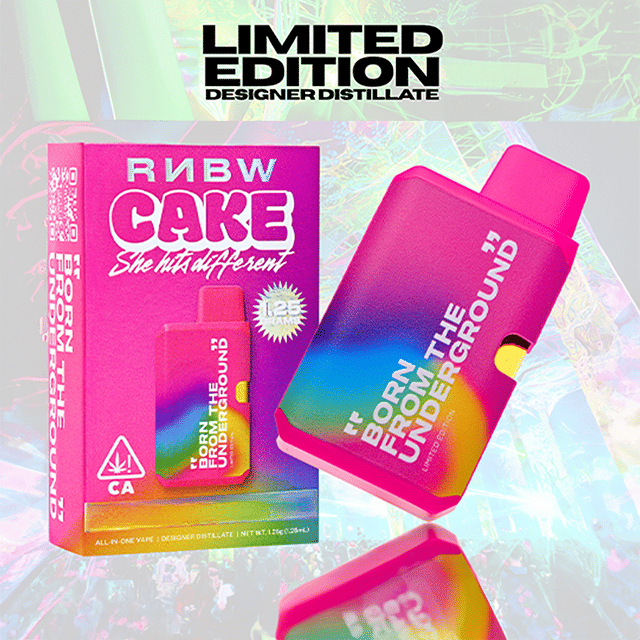 CAKE X RNBW | 1.25g - Papaya Peach PLUR - Hybrid