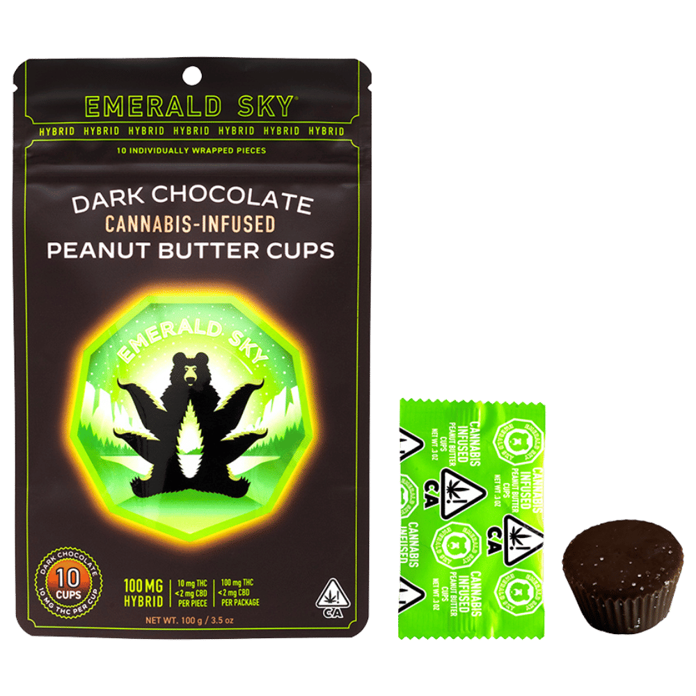 Emerald Sky — HYBRID 10pk DARK CHOCOLATE Peanut Butter Cups