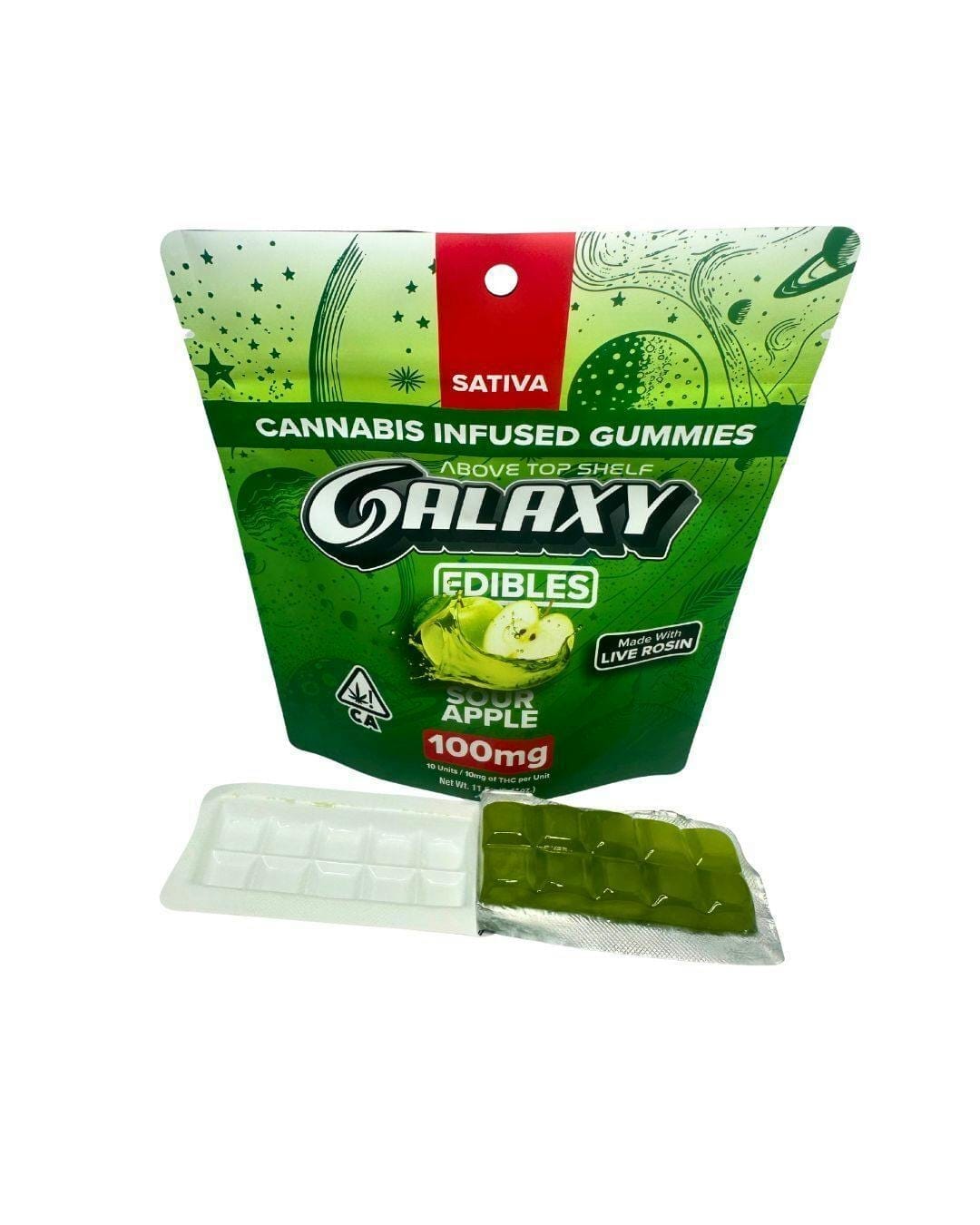 Sour Apple | 100mg Live Rosin Gummies