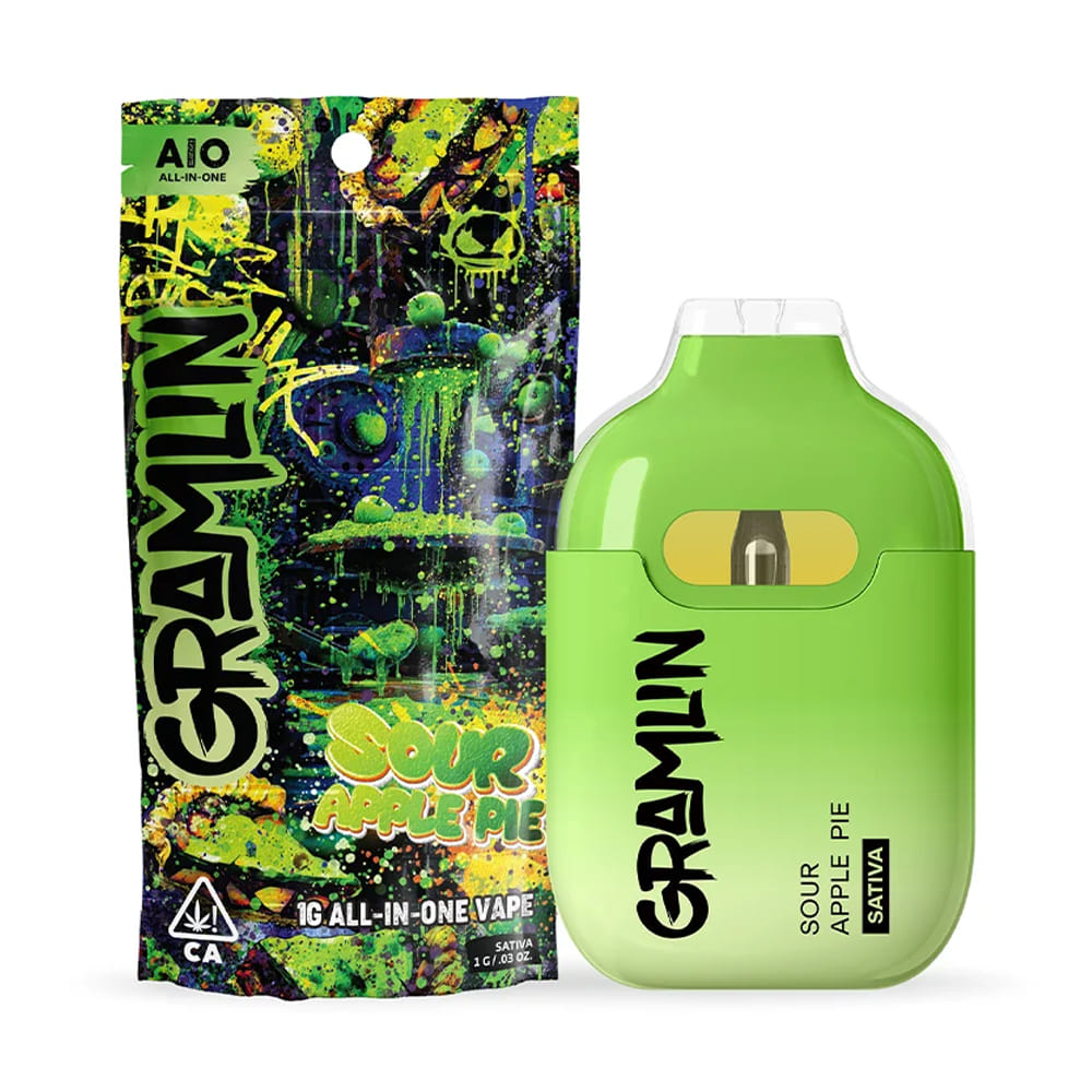 Sour Apple Pie (S) - 1g AIO *B2G1 EVERYDAY* - Gramlin - Sour Apple Pie (S) - $25 - Cartridges