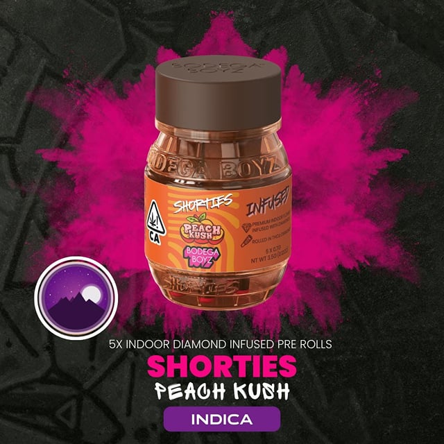 Peach Kush | .7g x 5 Infused Pre-Roll Pack