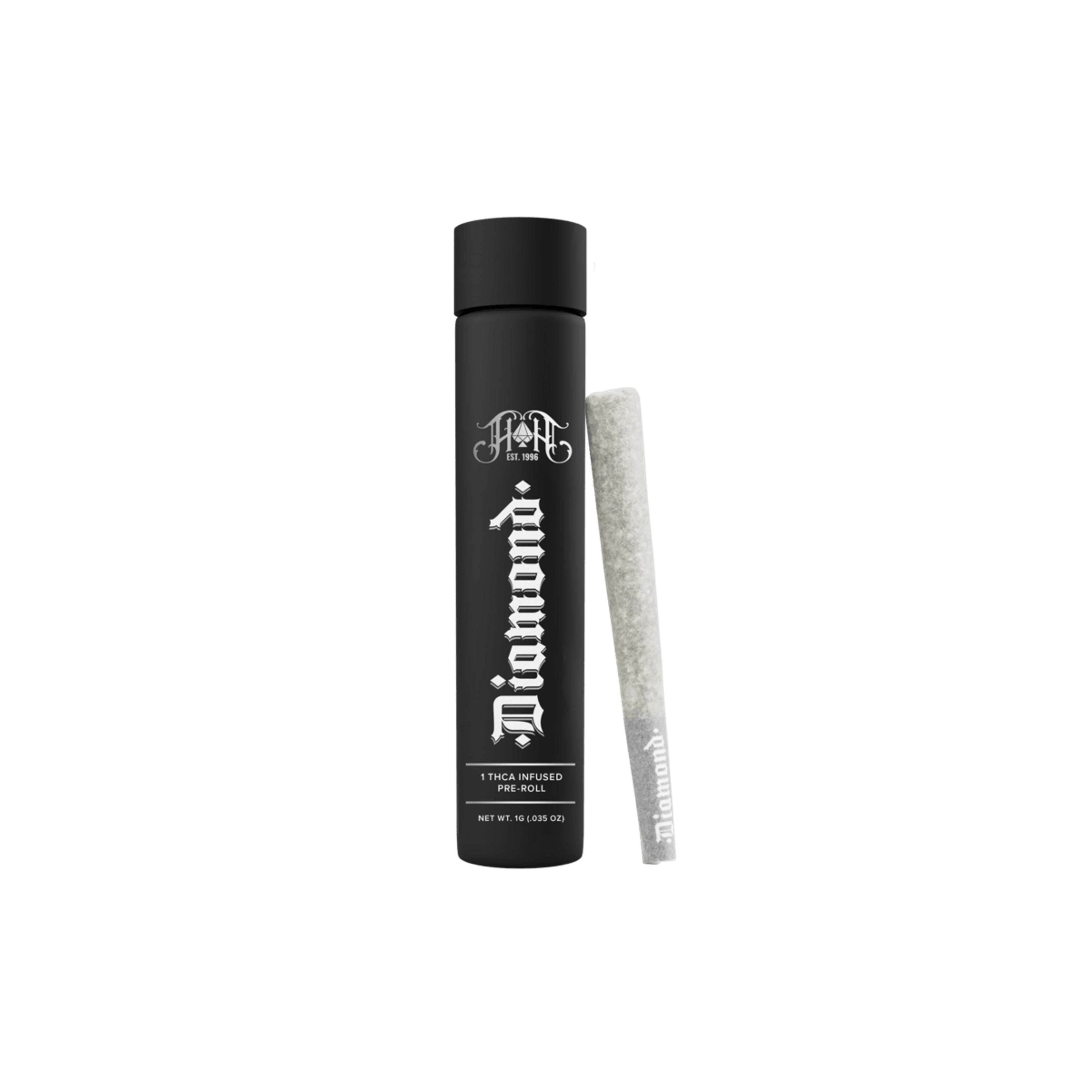 Diamond Infused: Durban Poison Pre-Roll - 1g - Heavy Hitters - - $20 - Infused Pre-Rolls