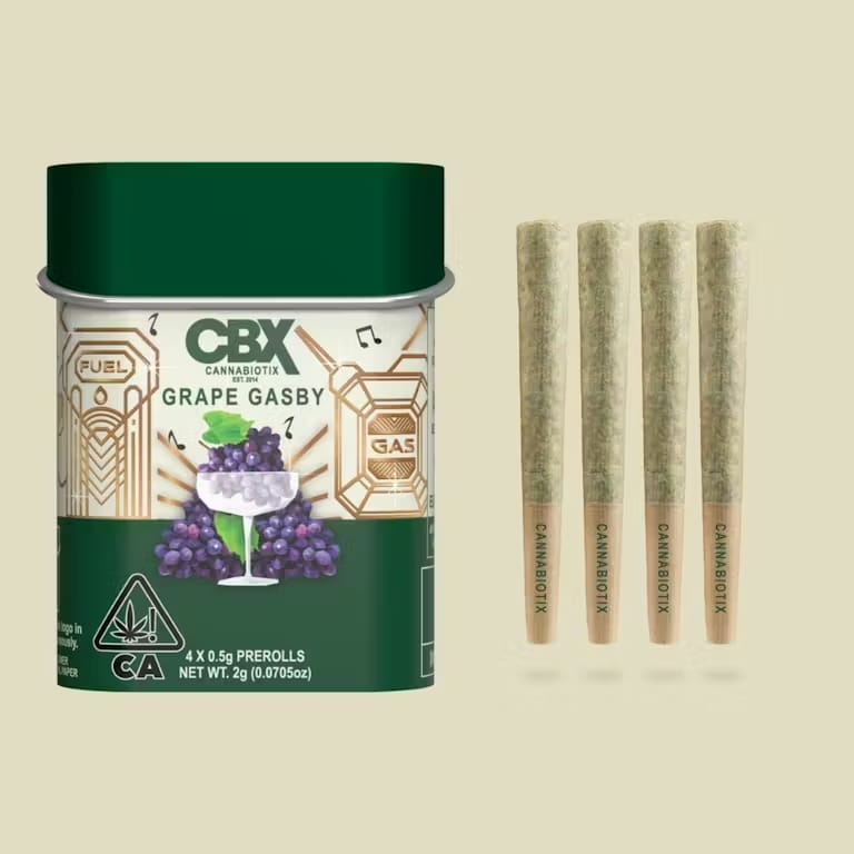 Grape Gasby | CBX Pre-Roll Pack [4pk][2g] - Cannabiotix -  - $35 - Pre-Rolls
