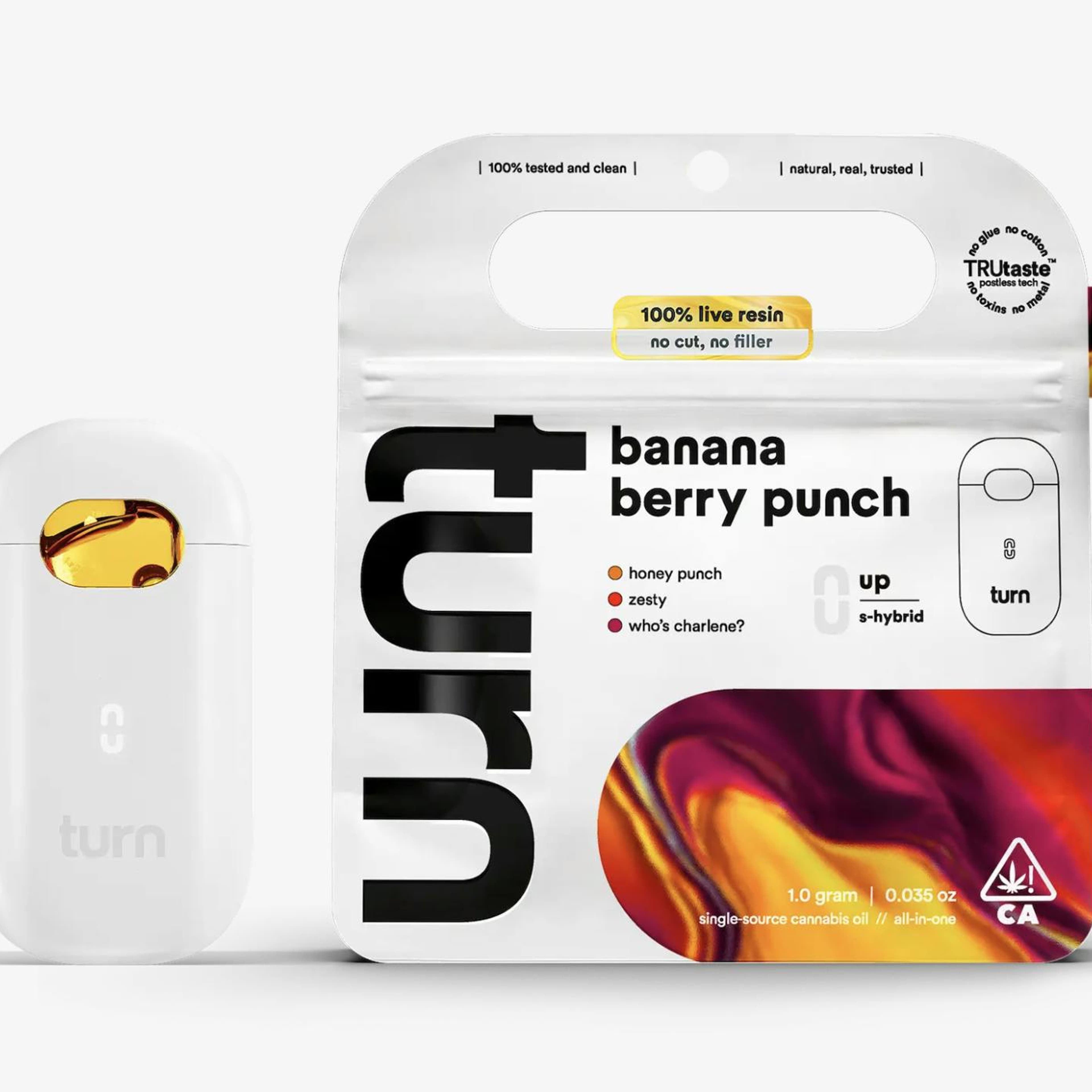 Turn Up LR TurnOne | 1g - Banana Berry Punch - AIO - Turn - - $37 - All-In-Ones