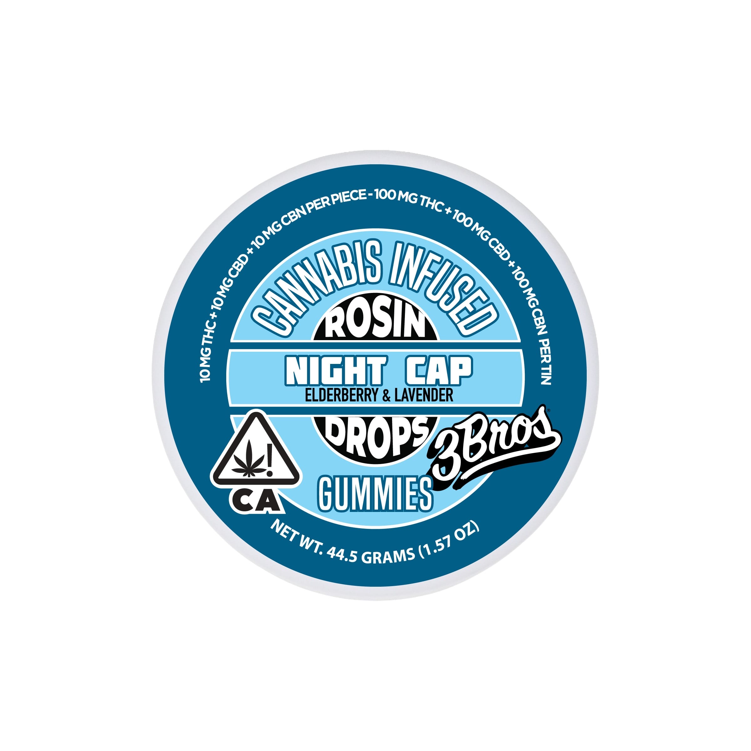 3 Bros — Night Cap - 100mg THC/CBD/CBN Rosin Drops