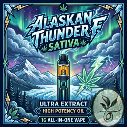 Alaskan Thunder F -1g Disposable Ultra Extract High Potency Oil -