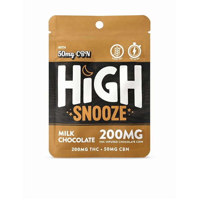 High Snooze Chocolate 200mg THC+50mg CBN - Milk Chocolate