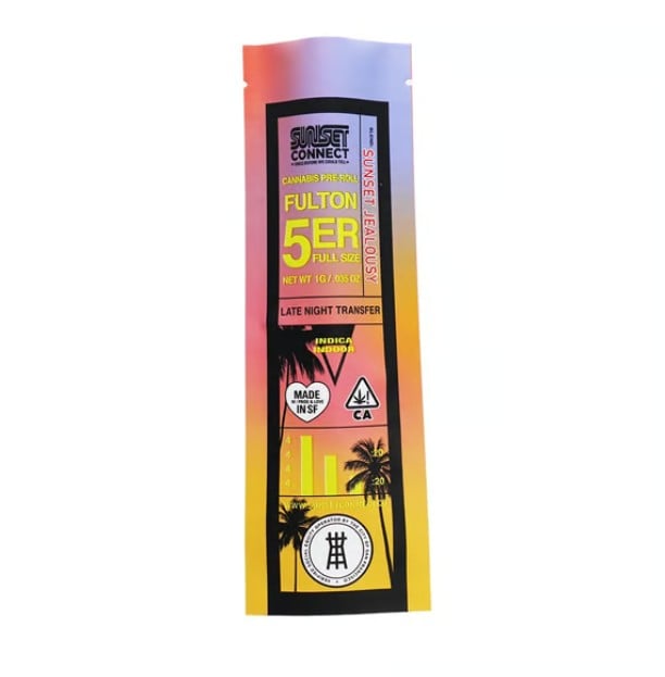 SUNSET JEALOUSY 1 GRAM PRE-ROLL | INDICA | SUNSET CONNECT