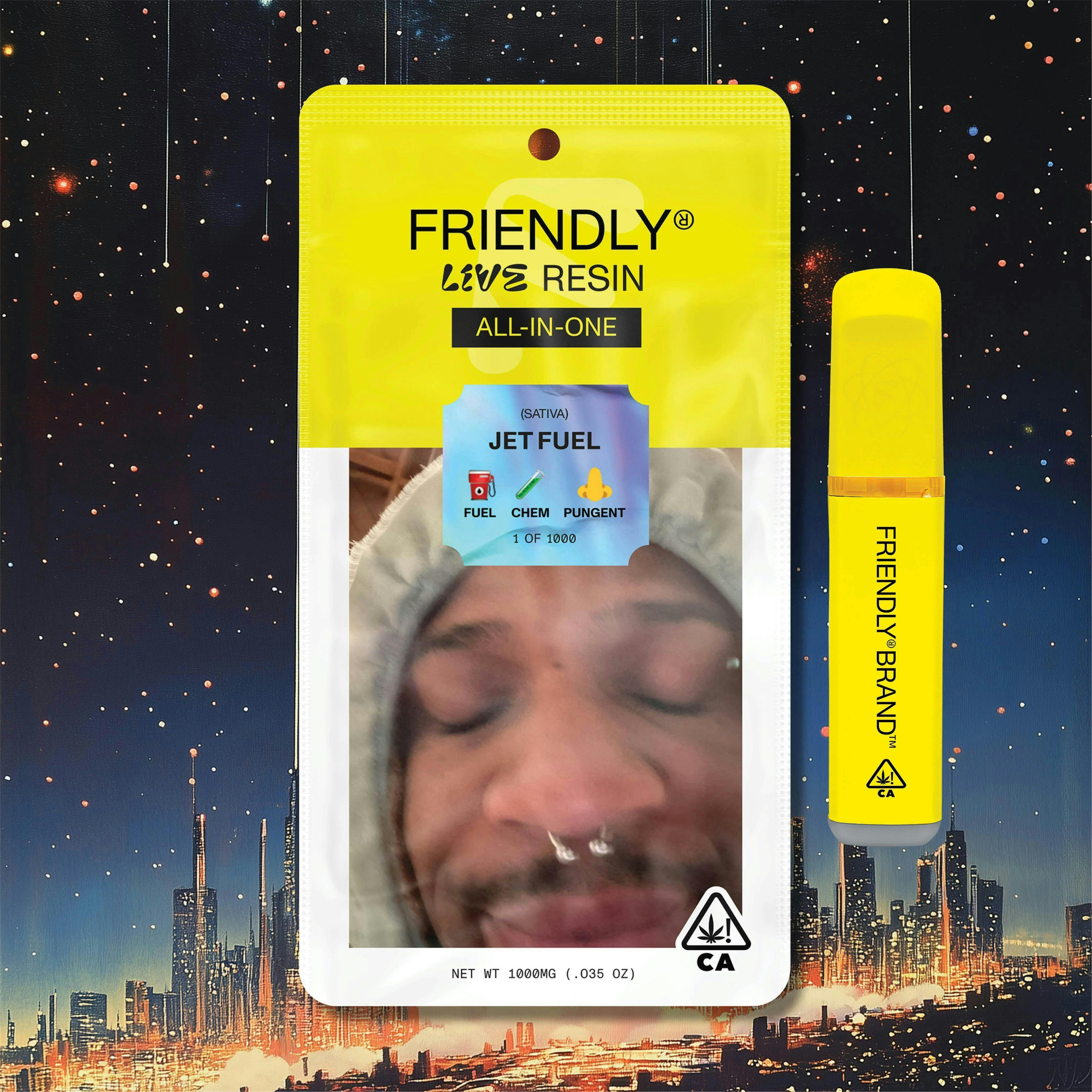 Friendly Brand — Jet Fuel Live Nuresin