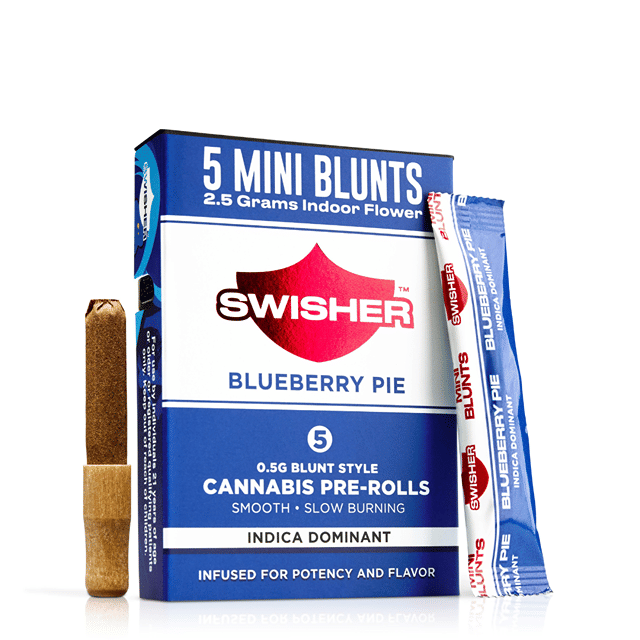 Mini Infused Blunt Pack (5x.5g) - Blueberry Pie