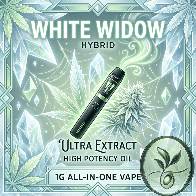White Widow -1g Disposable- Ultra Extract High Potency Oil